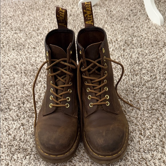 Dr. Martens Dark Brown Lace-Up Boots - Picture 2 of 4